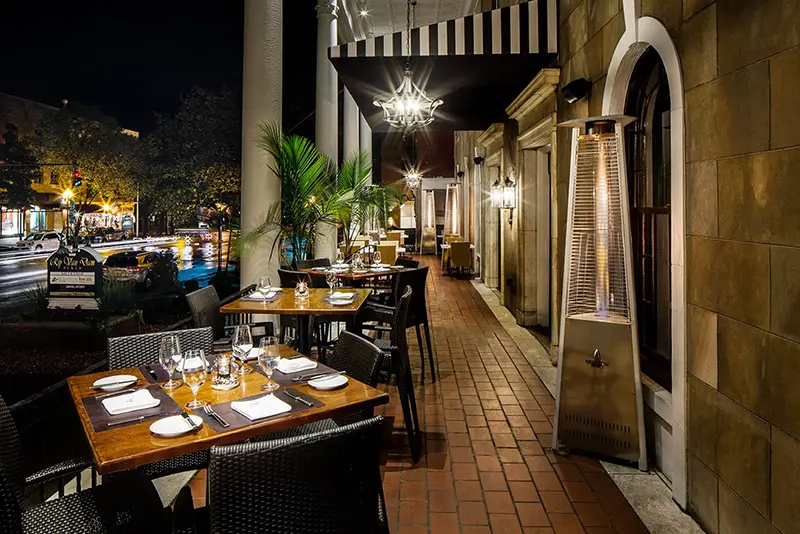 The Adelphi Hotel, Salt and Char Verandah, Saratoga Springs, NY photography by Greg Ceo, photo edited by Valentin Sivyakov
